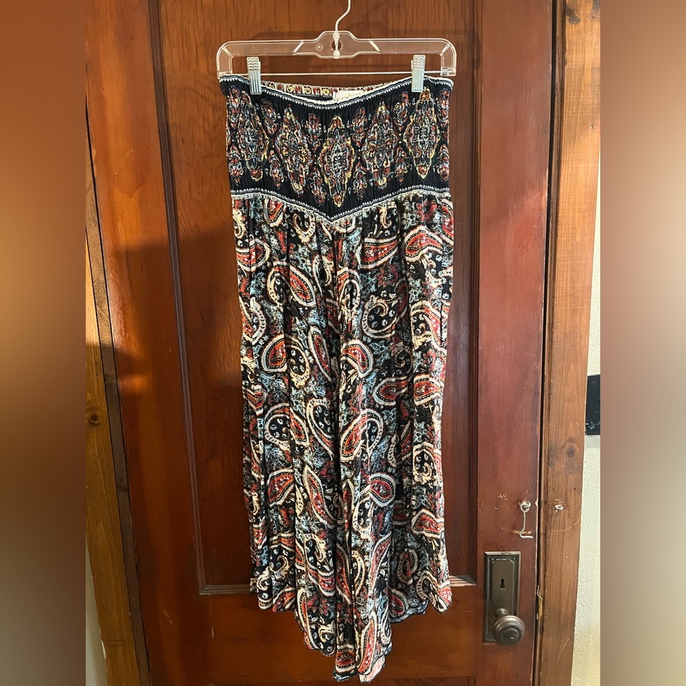 Bell & France palazzo paisley cropped pants